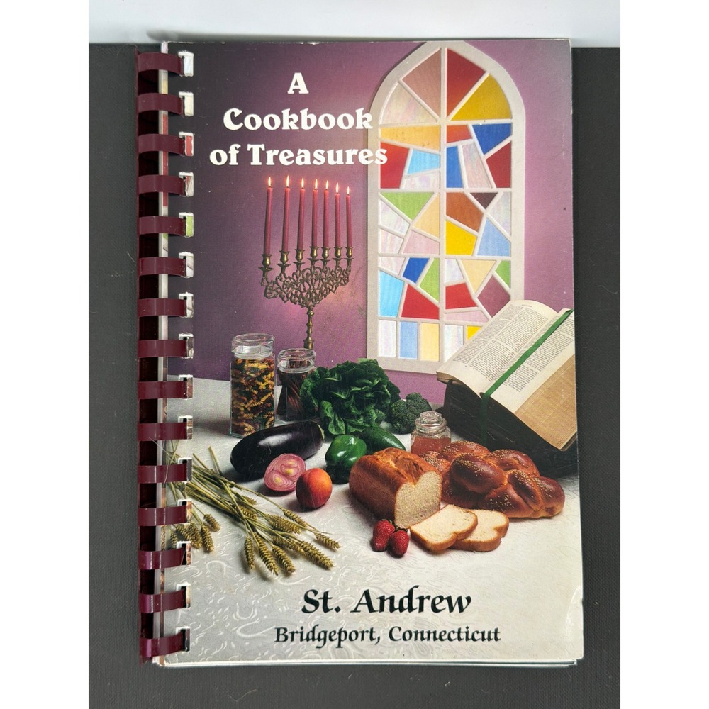 Vintage 1995 A Cookbook‎ of Treasures St Andrew Bridgeport CT Community Recipes